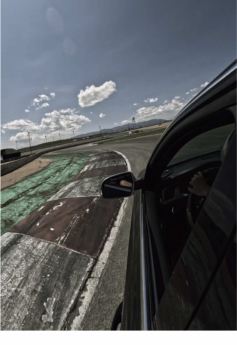 A post by @ on TikTok caption: 🫶🏻🏁🛞 #cartok #carenthusiast #trackcar #explorepage #fy #ppir #cargirl 