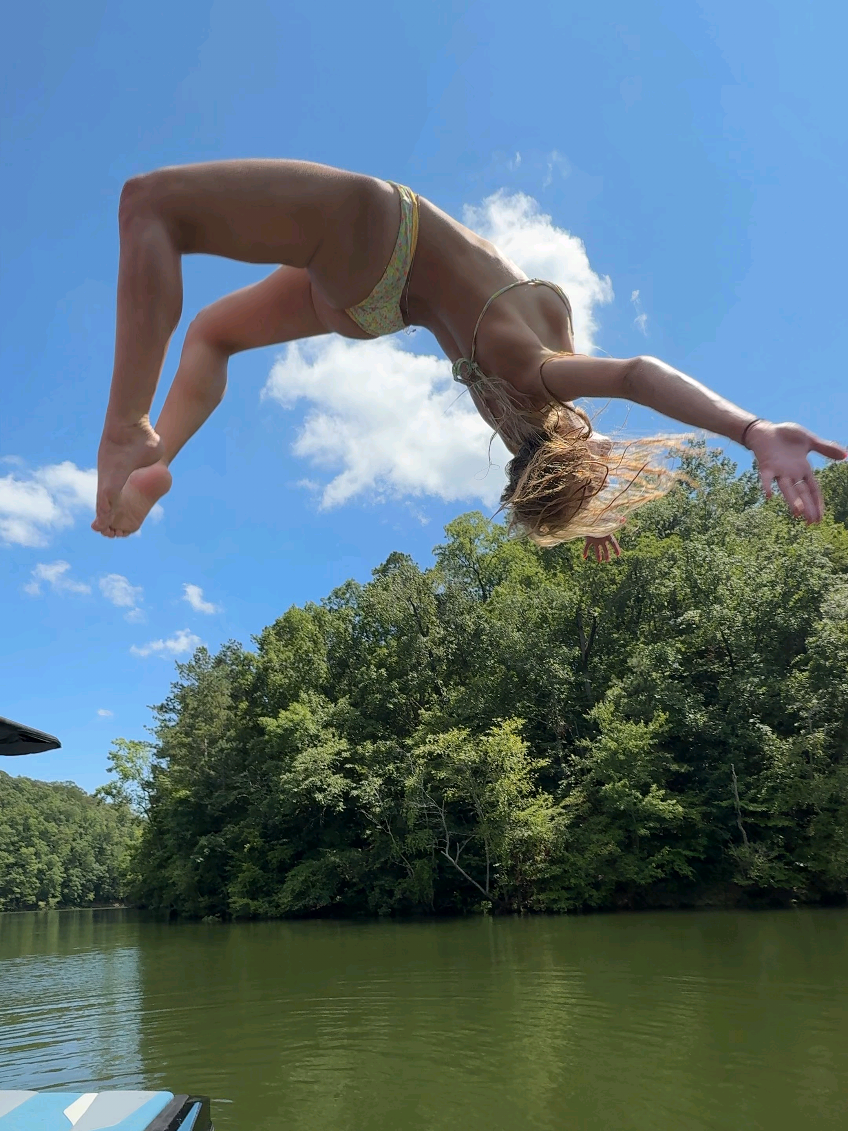 A post by @funbailey007 on TikTok caption: Backflips with my new friend Alice