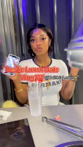A post by @iiamkwasii on TikTok caption: Mini Vlog W/ @Talithia Lewis  🍽️❤️