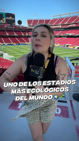 A post by @tudnoficial on TikTok caption: 😍10/10: ¡este es uno de los estadios más ecológicos del mundo! ✨🫶🏻🏟️ @valegonzalezOF  #CopaOro #VeranoFutbolero
