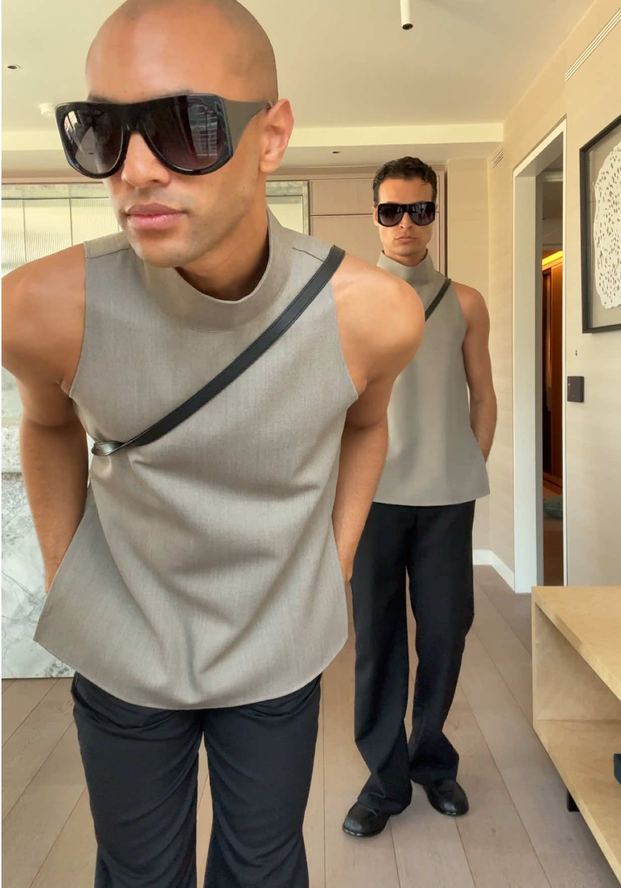 A post by @theoandremy on TikTok caption: Rate this look /10 #ootd #matchingoutfits #theoandremy 