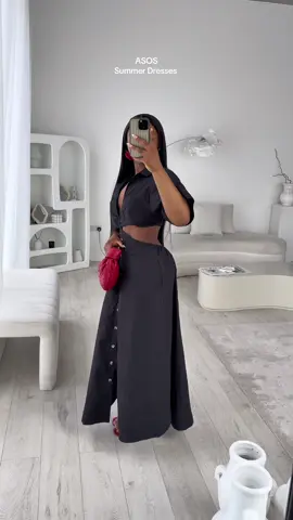 A post by @iamemmanuela on TikTok caption: These are the only summer dresses I’m wearing, styled by @asos 😍 #asos #fashiontiktok a d  Codes: 143080849 S 143822503 S  143080865 S  144642640 S