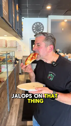 A post by @krispypizza_ on TikTok caption: Sicilian slice so good you can’t help but dance! 