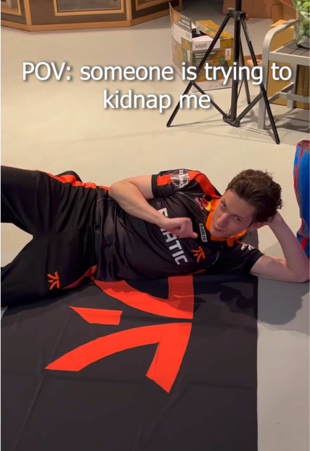 A post by @fnatic on TikTok caption: who left these here????   @Red Bull Gaming Sphere London @RedBullUK  #fnatic #valorant #boaster #fyp #viral #esports #Gaming 