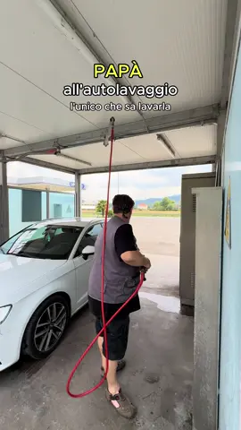A post by @dadaemarcolino on TikTok caption: E voi in chi vi identificate?😂 #gliaudiodimiopadre #dada #marcolino #papà #famiglia #autolavaggio 