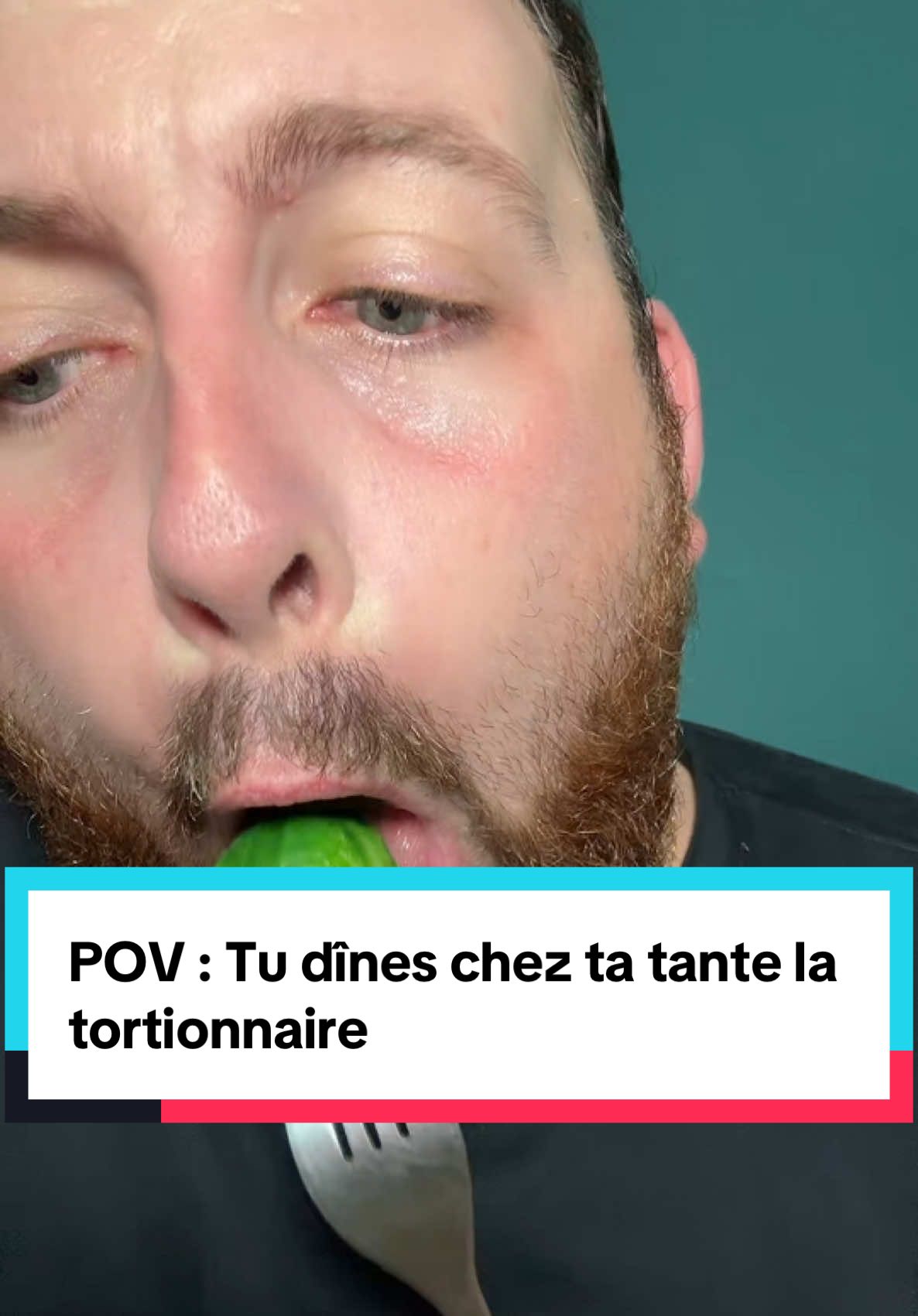 A post by @moguizoff on TikTok caption: POV : Tu dînes chez ta tante la tortionnaire 
