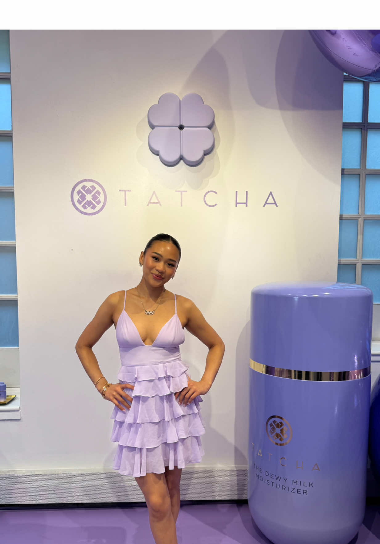 A post by @sunisalee_ on TikTok caption: The Suni Bundle!! Curated my @Tatcha US favorites for bouncy & dewy skin 🥹💜#Tatcha #TatchaPartner