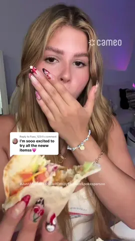A post by @tacobell on TikTok caption: Replying to @Foxx_1234 did our big one here 