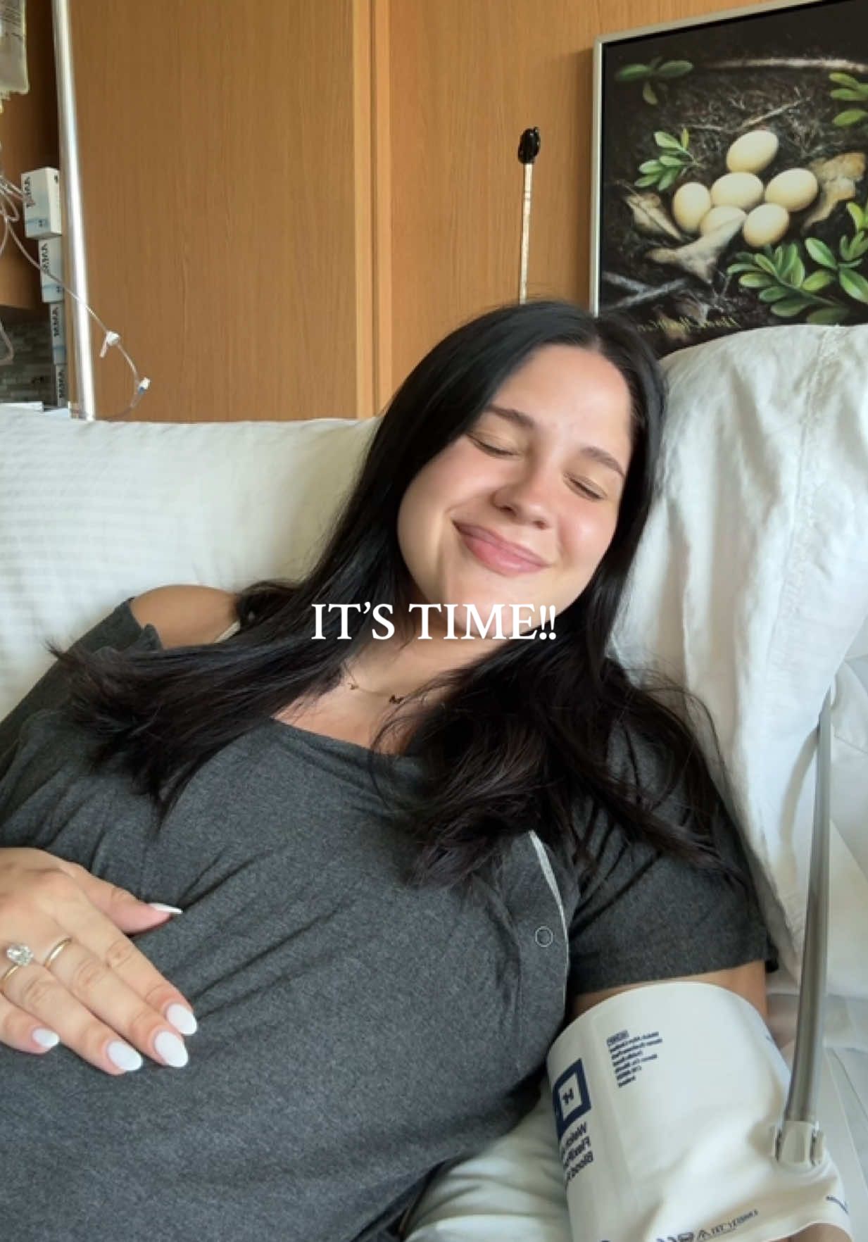 A post by @victoriabachlet on TikTok caption: Please pray for a smooth and safe delivery, a healthy baby boy, and a successful VBAC!! Trusting God with every moment ahead. LET’S DO THIS🩵 #LaborAndDelivery #39WeeksPregnant #pregnancyupdate #Contractions #labor #vbac #AlmostTime 