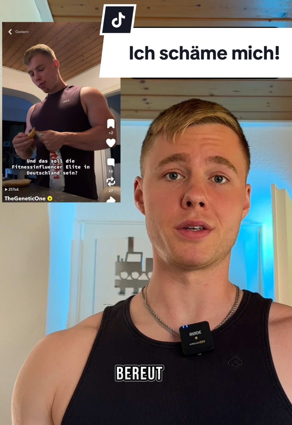 A post by @thegeneticone on TikTok caption: Das muss einmal gesagt werden! #fitness #bodybuilding #fitnessinfluencer #wahrheit #essstörungrecovery 