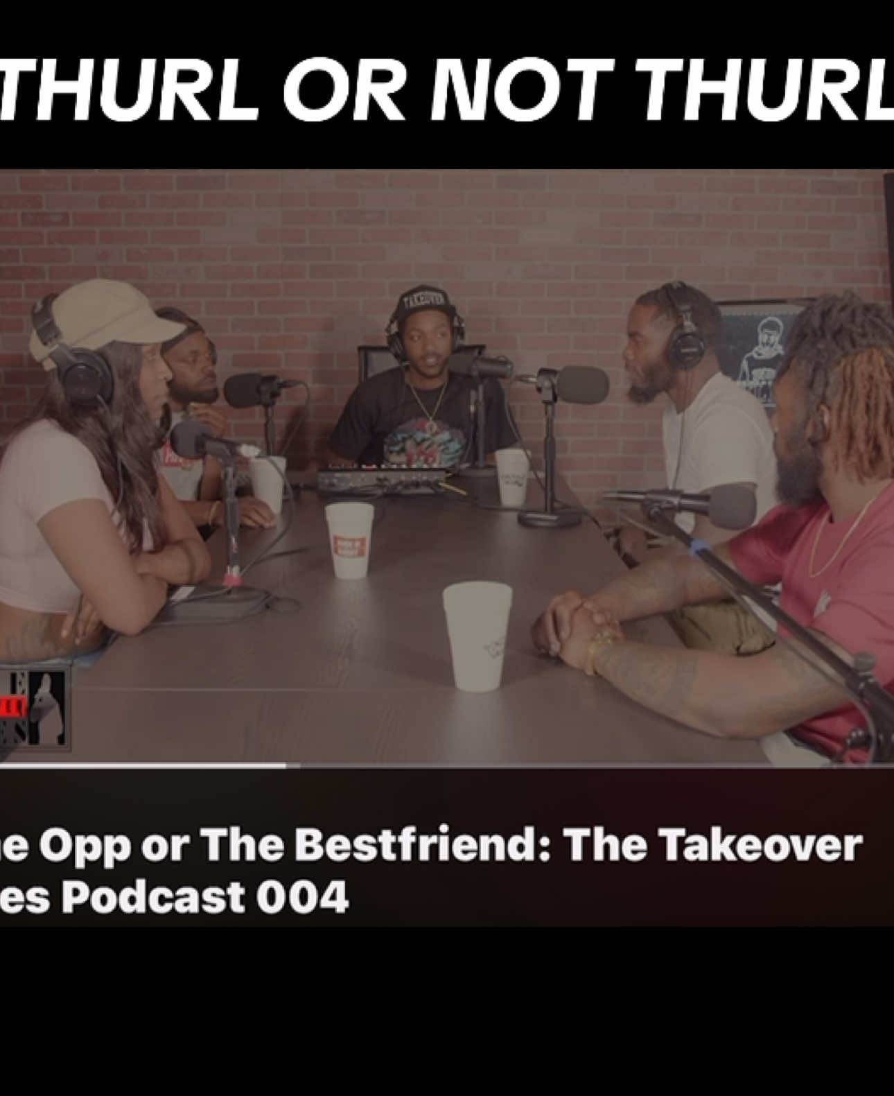 A post by @thehustleroftheyear on TikTok caption: Wait..Wait… I DONT KNOW IF I AGREE WITH THIS!!! #relationships #Podcast #Takeover 