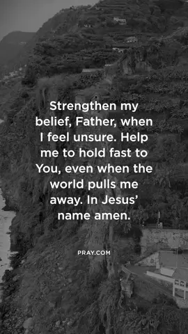 A post by @pray on TikTok caption: Even when distractions come and doubt creeps in, God remains faithful. His Word becomes our anchor, and His Spirit empowers us to hold fast. Like Peter reaching for Jesus on the water, we may waver—but when we call out, God responds. So take heart: you are not alone in your struggle. And even in the moments when your grip feels weak, He’s holding tightly to you.
