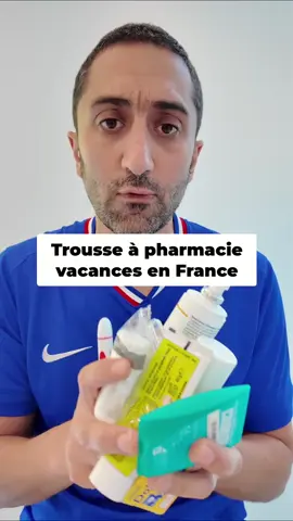 A post by @dr.jimmy.mohamed on TikTok caption: Trousse à pharmacie pour vacances en France: l'essentiel! Préparez vos vacances en France avec notre trousse à pharmacie essentielle! Nous partageons des médicaments de base pour douleurs et fièvre, des répulsifs anti-moustiques, et des solutions pour petits bobos. Restez sereins et en bonne santé durant votre séjour.