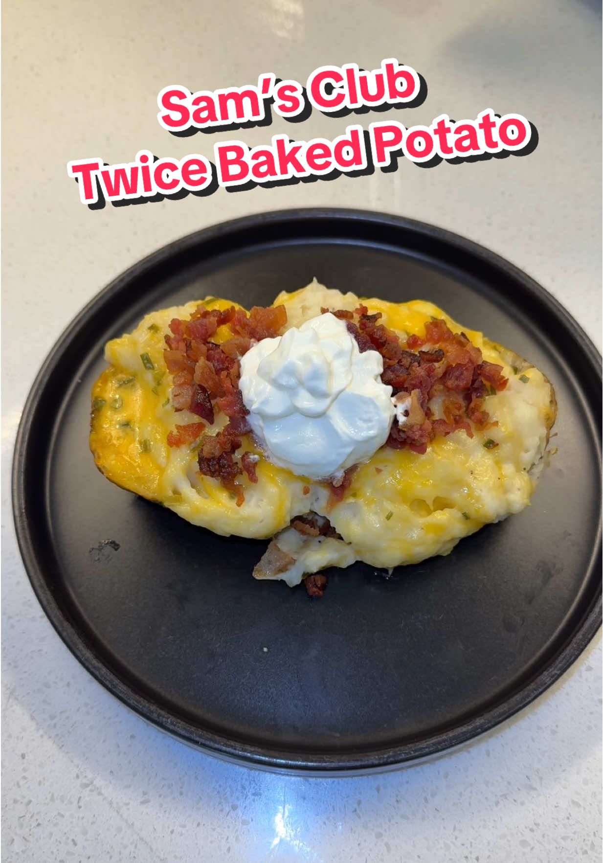 A post by @thelavelleshow on TikTok caption: Twice baked potatoes?! 👀 #SamsClub #SamsClubFinds #bakedpotato #Thelavelleshow 