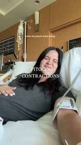 A post by @victoriabachlet on TikTok caption: Someone call the guy with the needle😅 #LaborAndDelivery #39WeeksPregnant #pregnancyupdate #contractions #epidural #labor #vbac #pitocin 