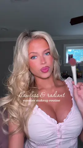 A post by @nats_not_okay on TikTok caption: the best makeup routine to ever makeup routine🎀🧁🩵#makeupinso #summermakeup #flawlessmakeup #glowymakeup #flawlessbaseroutine #radiantmakeup #fyp #foryou #faveproducts @ILIA Beauty @dermalogica @Saie @Kylie Cosmetics @Anastasia Beverly Hills @makeupbymario @Haus Labs by Lady Gaga @Kosas @NYX Professional Makeup @Huda Beauty @Charlotte Tilbury @ONE SIZE BEAUTY @Morphe Cosmetics 
