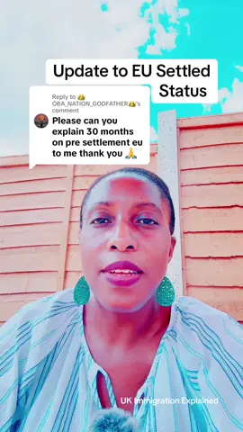 A post by @ukimmigrationexplained on TikTok caption: Replying to @👑OBA_NATION_GODFATHER👑 #immigration #immigrationconsultant #ukimmigrationlaw #lawtalk #immigrationlaws #immigrationtipsuk #guidanceonly #answeringquestions #ukimmigrationconsultant #ukimmigrationnews #eunational #permanentresidence #presettledstatus #settledstatus #eusettlementscheme 