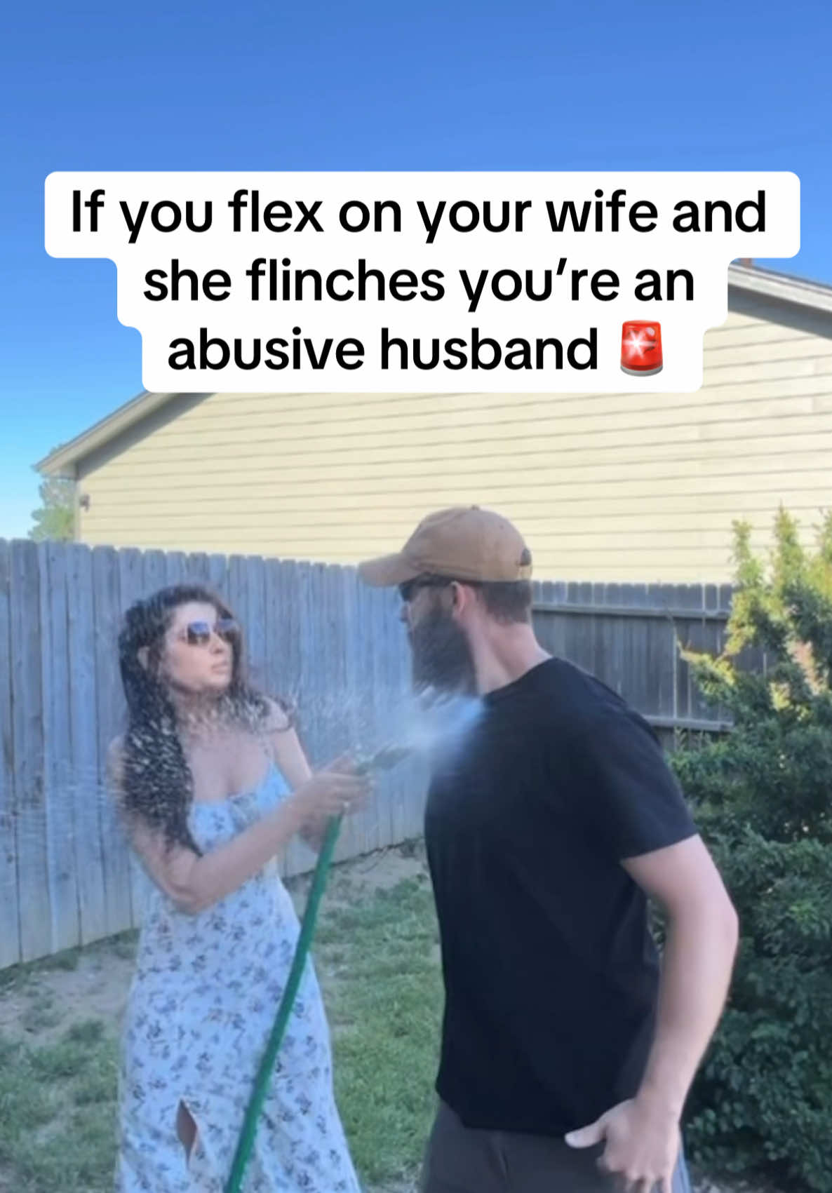 A post by @thugmomog on TikTok caption: SCARIEST TREND 😂🚨 #couple #prank #relationships #couplecomedy #trending #marriedlife #fypシ #husbandwife #couplecomedy #couples #millennial 