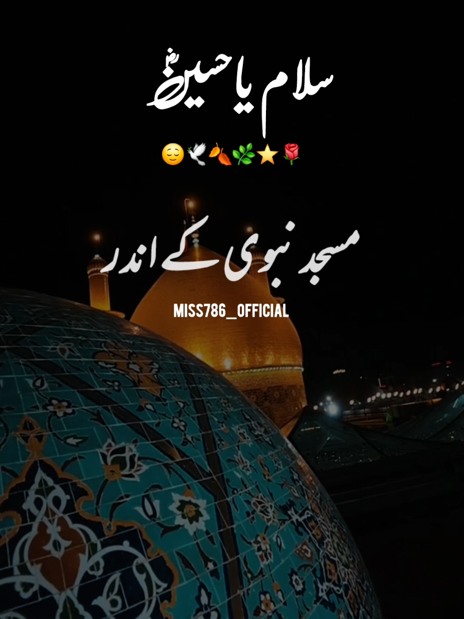 A post by @miss786_official on TikTok caption: سلام حسینؓ ابن علیؓ🕊😍 #jumma #miss786_official #2025 #islami_new_year #muharram #year 