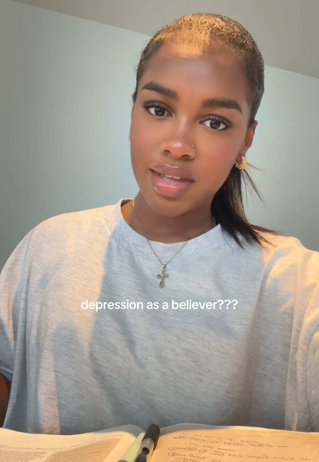 A post by @charismastev on TikTok caption: it was such a difficult season but Jesus clings to His afflicted 🫂 here are a few prayer points and approaches to the Bible that kept me at peace while suffering mentally. weeping may endure for the night, but Joy will certainly come in the morning (psalm 30:5) 😃 #bible #jesus #mentalhealth 