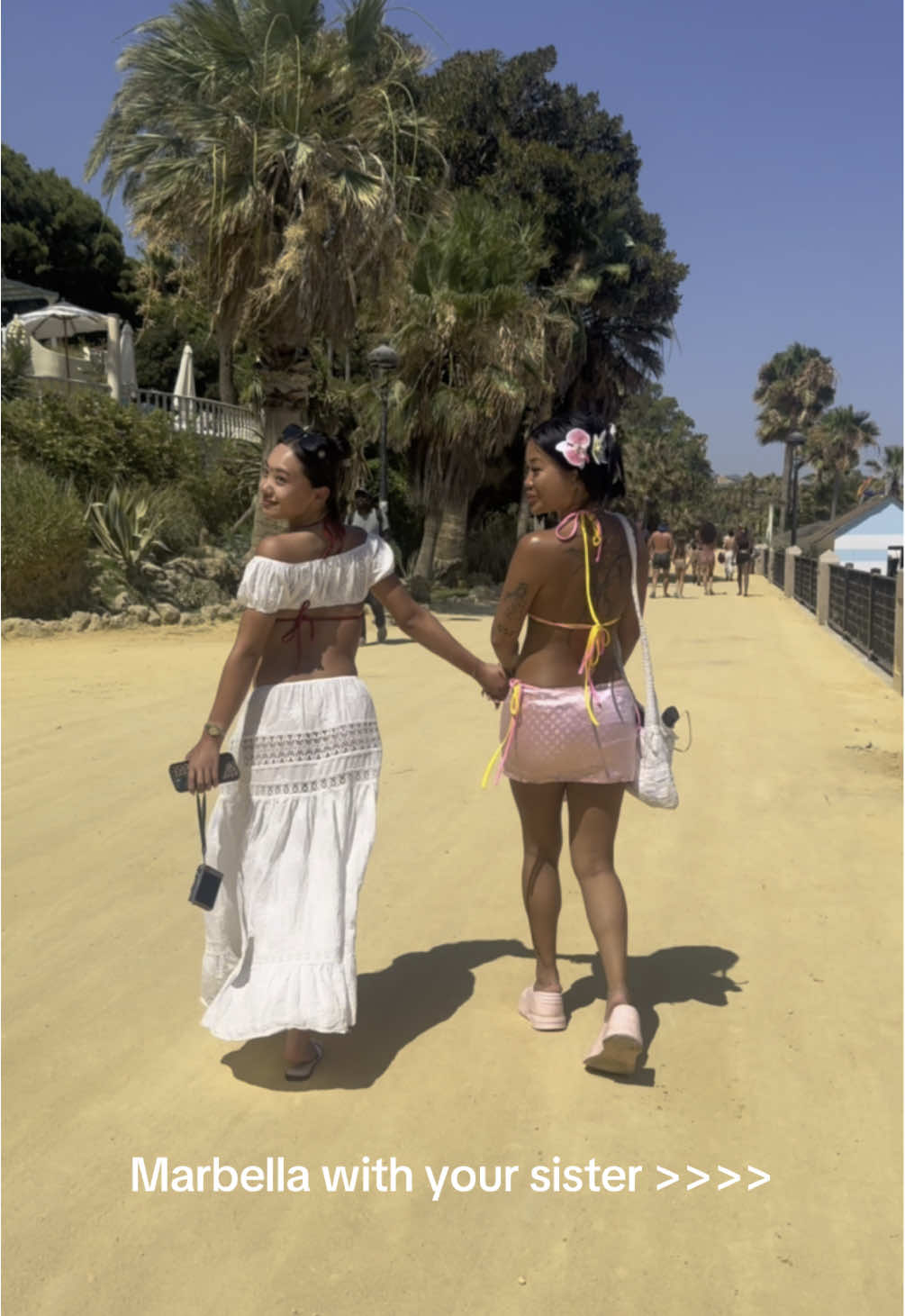 A post by @lauren.luo on TikTok caption: We in marbellaaaaaa #fyp 