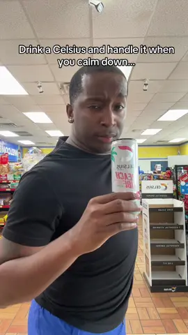 A post by @markellwashington1 on TikTok caption: We standing on business and I keep that thing on me !! Line it up who needs that lol ? @CelsiusOfficial #CELSIUSBrandPartner #LiveFitGo 