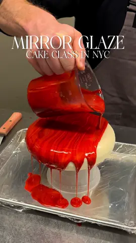 A post by @briotchhh on TikTok caption: If you’re looking for something fun and unique to do an NYC then you should check out Ann Tremet Mirror glaze cake workshop. It’s an immersive hands-on experience where you learn how to transform simple cakes into high gloss color masterpieces that shimmer like glass.  📍 47 8th ave, New York City 💵 Price: $95 (includes all materials, your finished cake, and light refreshments) 👩🏽‍🎨 Full creative control as you’ll be able to customize the color and flavor of the 7 inch cake.  🎂 You’ll leave with your own mirror-glazed masterpiece and the professional technique behind those stunning glassy finishes. I loved every moment of the class! It’s perfect for date night, birthday celebrations, group activity or even solo - which I did 😊.  Check them out ✨ #nycdinner#nyc#nyctok #datenight#nycfoodie#mirrorglaze#manhattan#nyceats#nycrestaurants#thingstodoinnyc#fyp#cake #bakery 