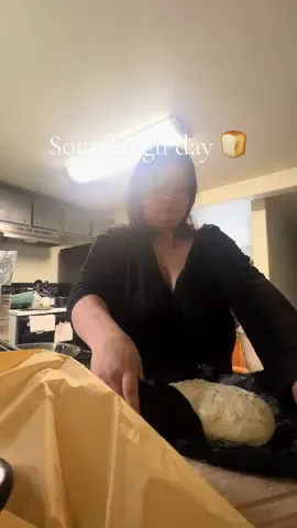 A post by @ on TikTok caption: Bake some sourdough with me❤️