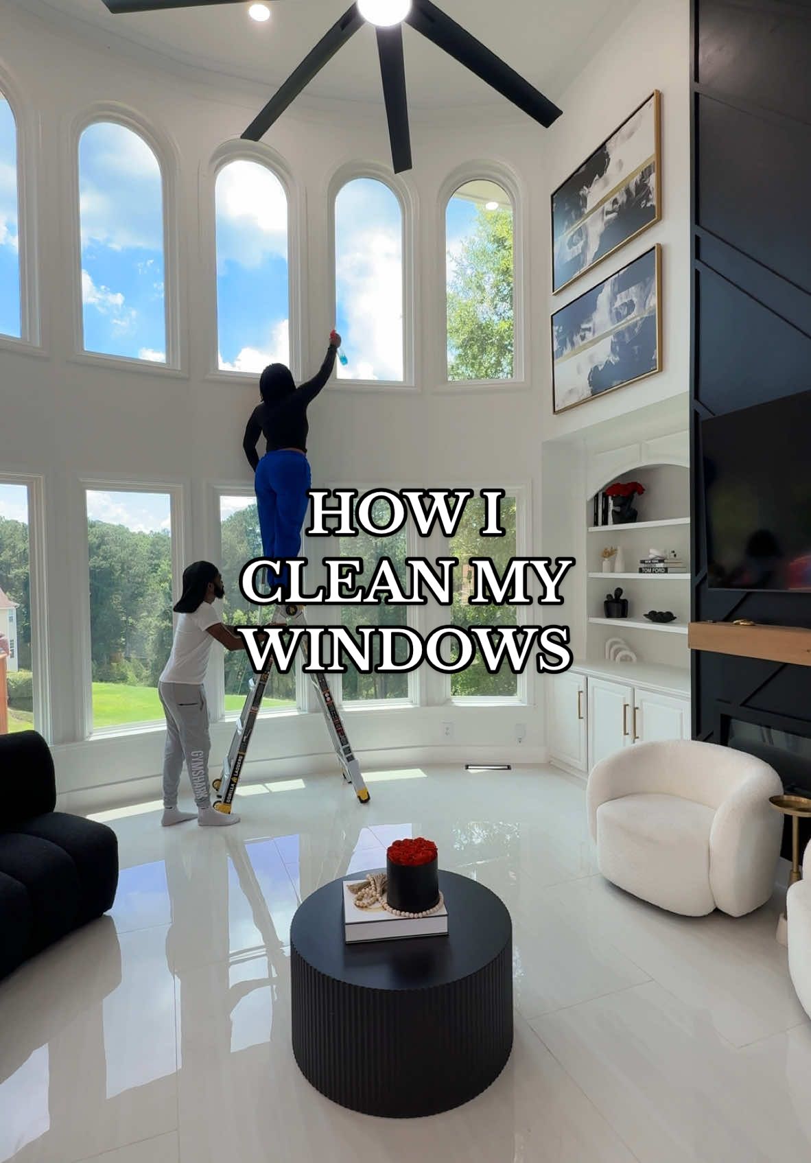 A post by @summerreignhenning on TikTok caption: How I clean my two story windows!