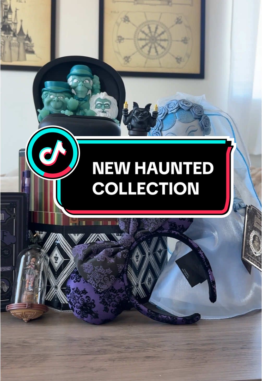 A post by @blakespopnook on TikTok caption: is this box ACTUALLY stretching?? or is it your imagination? ✨🔮 (GIFTED) thank you, @Disney Store 🤍 #disneystore #halloweentimeatdisney #hauntedmansion #blakespopnook 