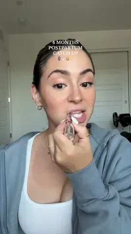 A post by @_thescottfamily on TikTok caption: Ending BF, c-section recovery, PP hair loss & 4 month sleep regression😅 we’re busy over here but wouldn’t have it any other way!🫶🏼