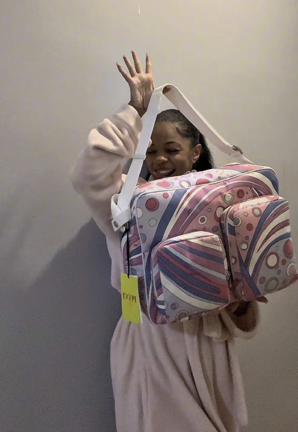 A post by @briannaaniya on TikTok caption: Diaper Bag Unboxing .. Loved is an understatement 🦋