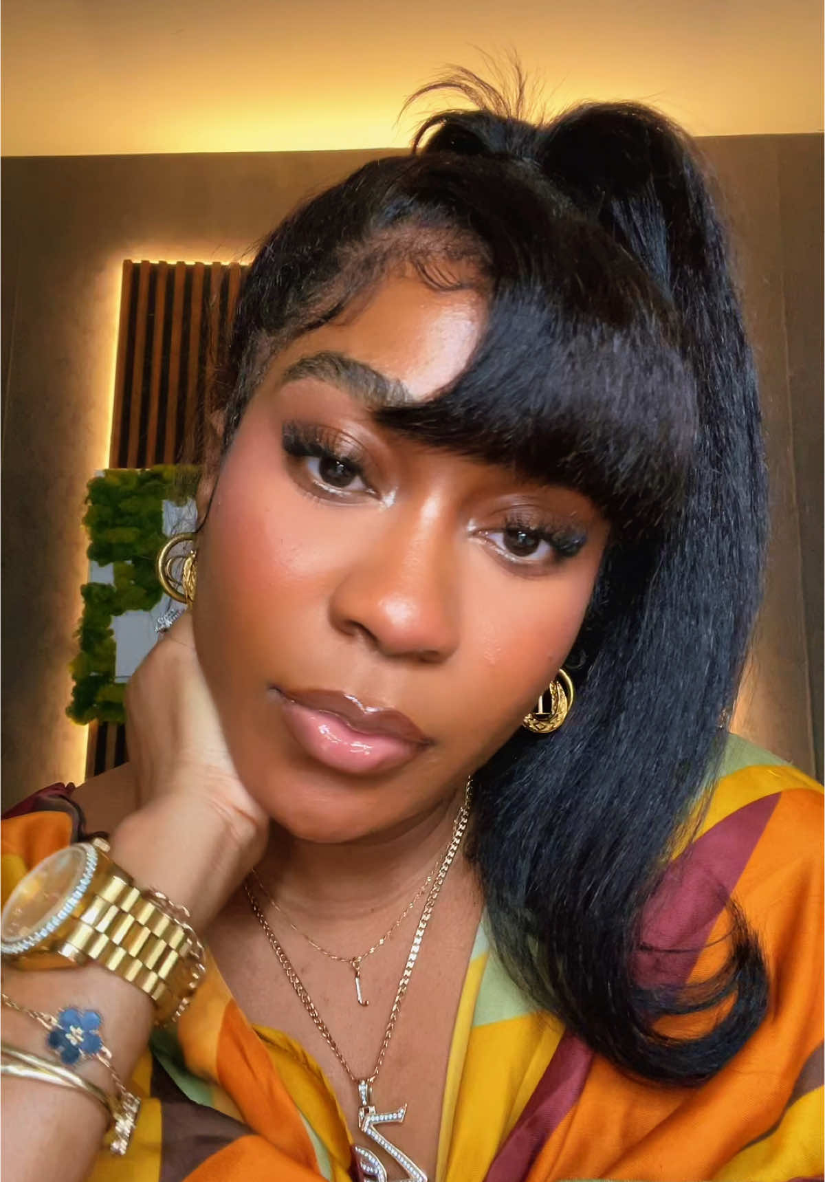 A post by @tropictouches on TikTok caption: 👩🏾‍🎤 I ate this Yaki Wig Down😋 #yakiwig #wiginstall #fypツ 
