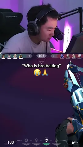 A post by @s0mcs on TikTok caption: Who is bro baiting 😭 #Valorant #s0mcs
