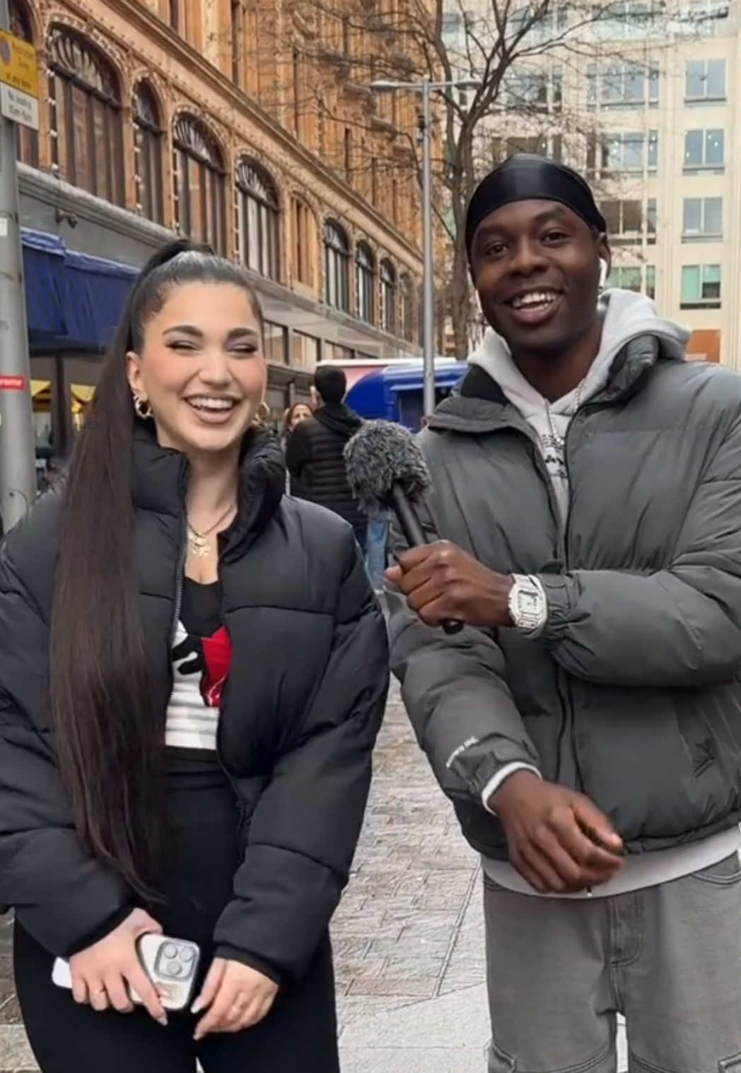 A post by @manlikenabs on TikTok caption: Rate her British accent out of 10 😇#fyp ###forypupage  #viral 