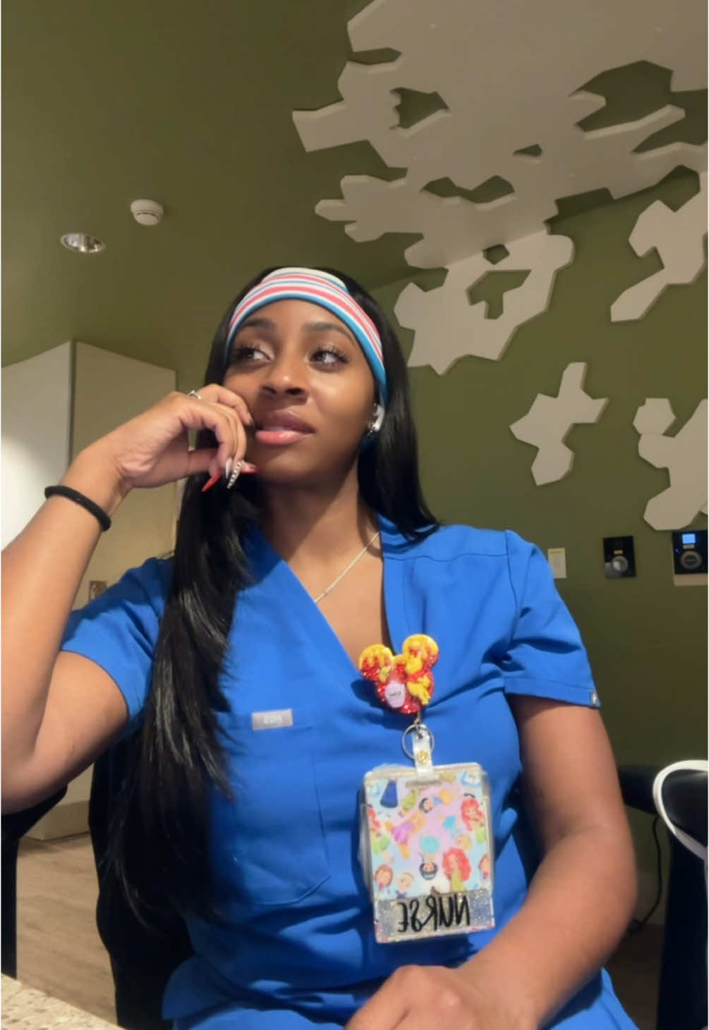 A post by @kaurynjay on TikTok caption: My dream date? Cute. #kaurynjay #nursebaddiekj #nursesoftiktok #nursesofinstagram #loveisland #nurse #nursetok #hospital #nurselife #trend    👁️👄👁️