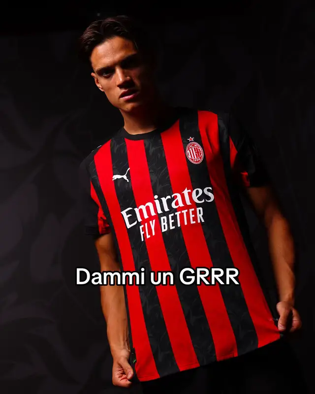 A post by @acmilan on TikTok caption: Dammi un GRRR ❤️🖤 #WelcomeRicci #acmilan #TikTokCalcio #tiktokfootball #calciotikok #seriea #ricci #samuelericci #calcio 