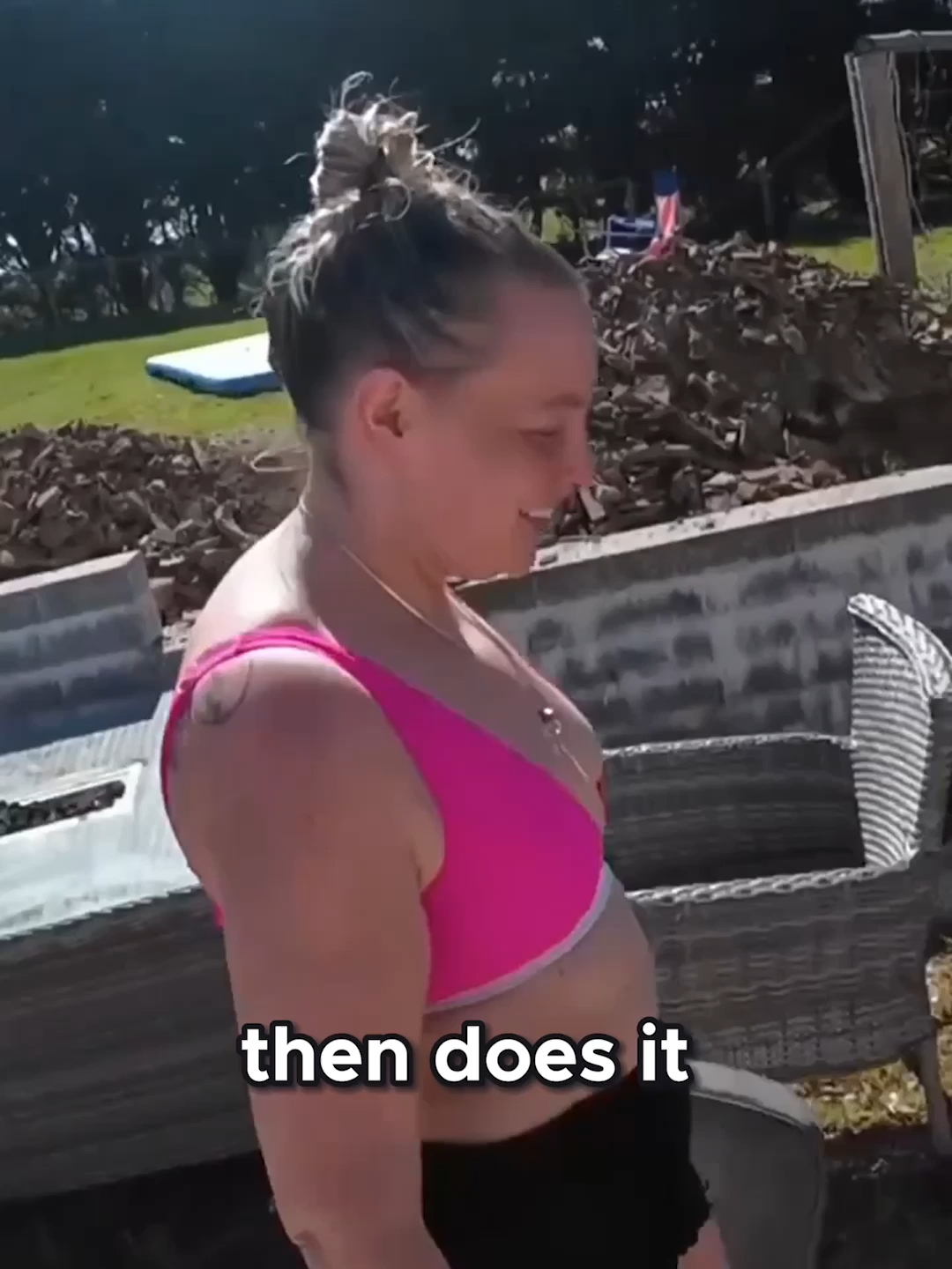 A post by @thesmithyfamily on TikTok caption: Its so good to have a pool #teamsmithy we cleaned up, we are clean people