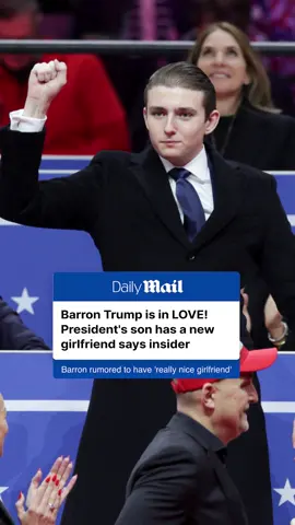 A post by @dailymail on TikTok caption: Barron Trump is rumored to have found himself a 'really nice girlfriend.' Donald and Melania Trump's son recently completed his freshman year at New York University, is said to be spending lots of time with his new love interest. At the time of writing, however, there have been no whisperings about the identity of Barron's mystery woman.  Find out more on DailyMail.com #trump #barron #student #love #news #usa #america 
