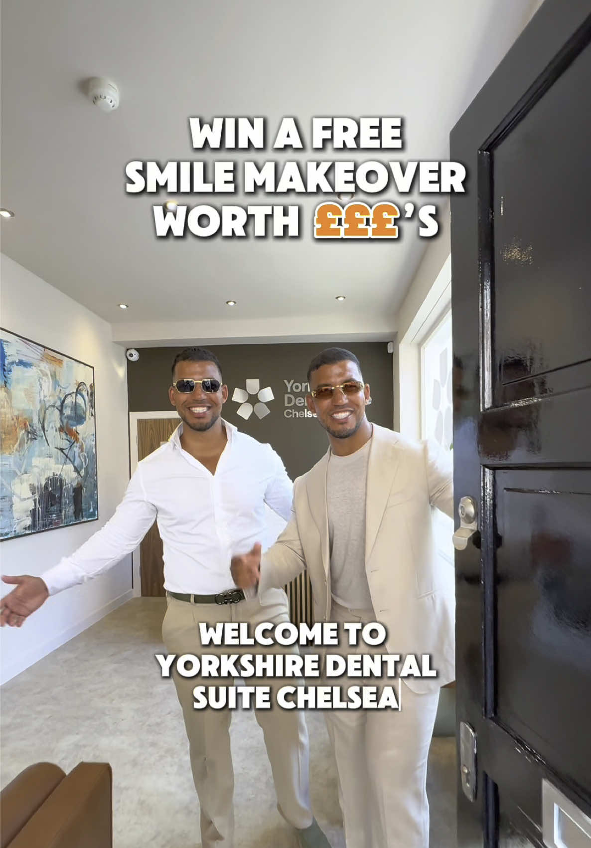 A post by @exploringlondon on TikTok caption: ad The HIGHEST RATED dentist in the UK on Google has now come to London in Chelsea and they’re giving away a FREE smile makeover worth THOUSANDS!  This is @yorkshiredentalsuite_ ✨ They’re leading the way in dentistry with their exclusive Nanofill Composite Bonding, which is stronger, less likely to chip or stain compared to regular composite, as well as porcelain veneers and their “Teeth in a Day!” 🏆 To enter the giveaway, click the link in our bio! 📍 82 Chelsea Manor St, London, SW3 5QJ  #yorkshiredentalsuite #londonopening @twindentists 