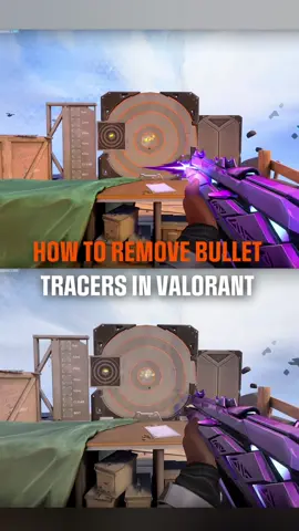 A post by @fnatic on TikTok caption: how to remove bullet tracers in valorant 🫡 #valorant #valorantguide #valoranttips #valorantgaming 