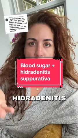 A post by @cristina_maria_curp on TikTok caption: Replying to @Yaron why blood sugar regulation is key for Hidradenitis Suppurativa management #hidradenitissuppurativa #hswarrior 