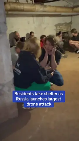 A post by @dailymail on TikTok caption: Replying to @©️ Russia battered Kyiv with missiles and drones in an all-night attack just hours after US President Donald Trump admitted he made no headway with Vladimir Putin in a call between the two presidents yesterday.  According to Ukraine’s Air Force, they say the air raid alerts lasted more than eight hours with several waves of attacks. Read the full story on DailyMail.com