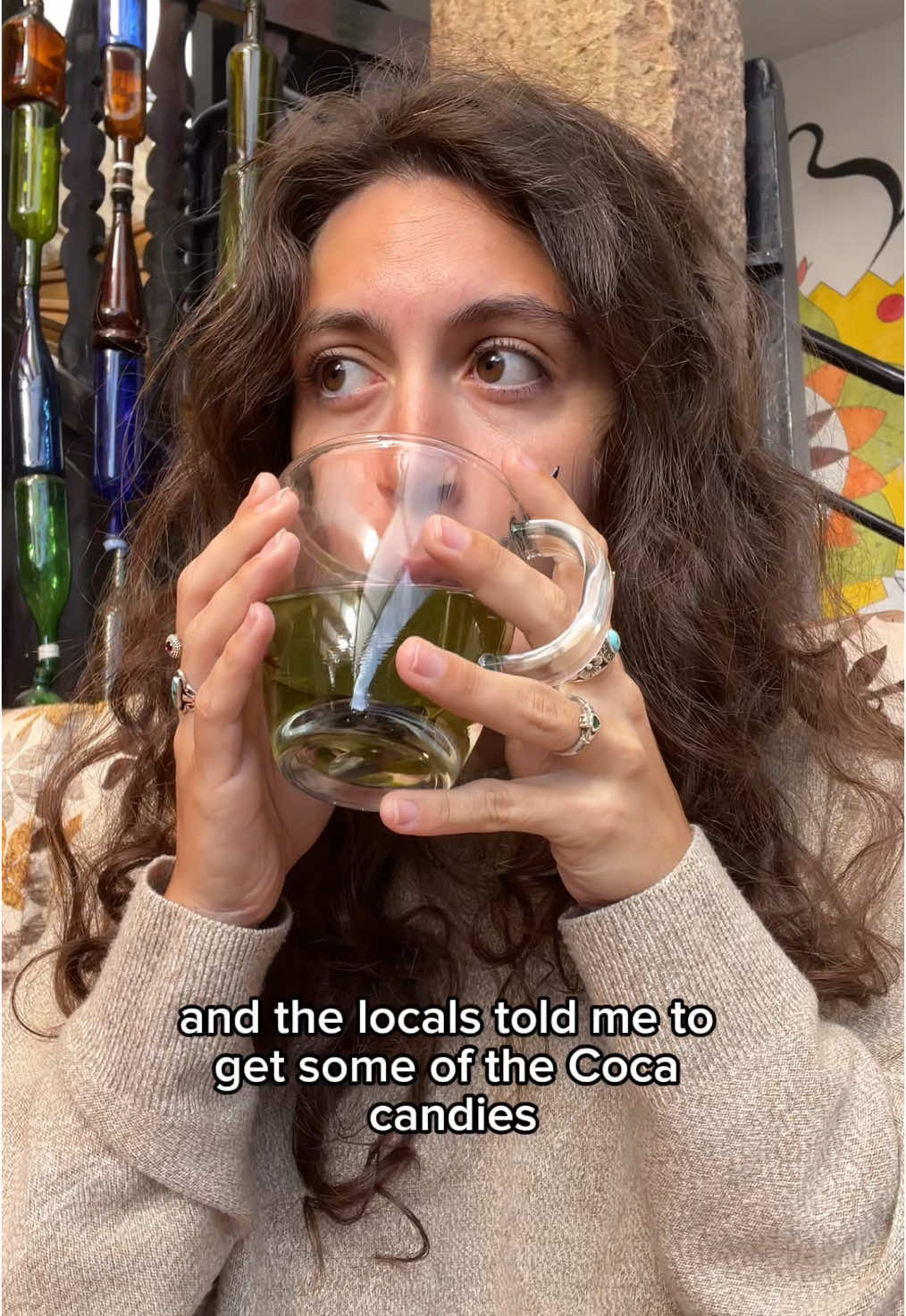 A post by @morgaanfoley on TikTok caption: Altitude sickness is no joke, people do get really sick from it but I feel like tiktok defiantly scared me more than I needed to be. Here is what I did to combat the altitude sickness. Drink the coca tea, eat the coca candy and chug water lol #peru🇵🇪 #altitudesickness 