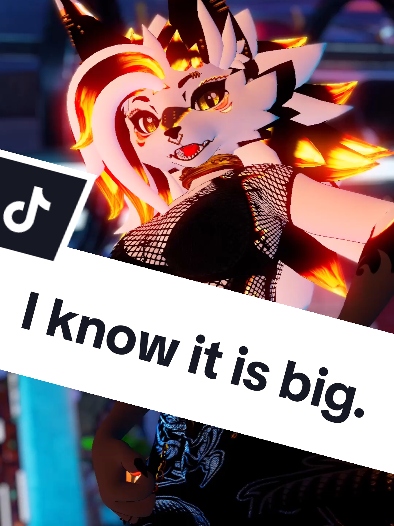 A post by @zeikomiray on TikTok caption: It is too big  #vr #vrc #vrchatmemes #vrchatcommunity #vrchatfunny #vrchatcomedy #vrchatmoments #fyp #fypシ #foryou #foryoupage #furries #furriesoftiktok #furry #furryfandom #furrytiktok #furrycommunity #vrfurry #vrcfurry #vrchatfurry 