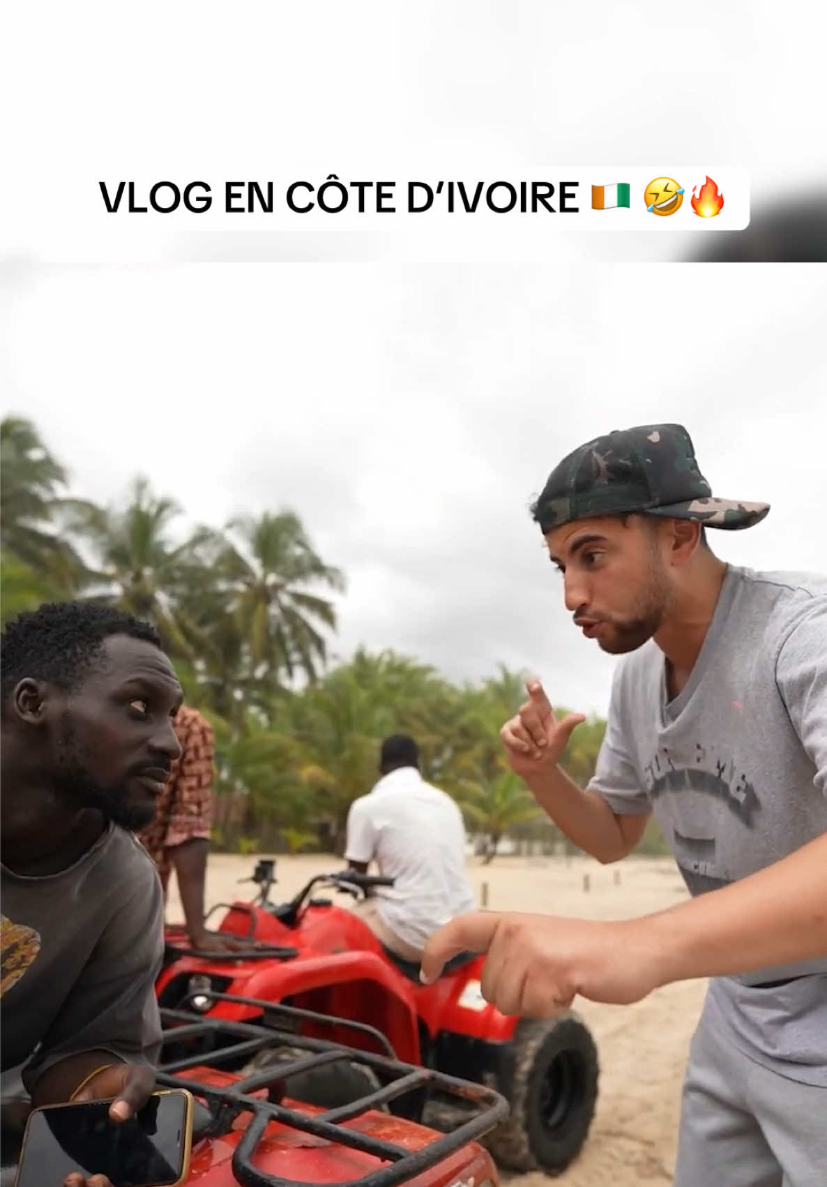 A post by @riadhlevrai on TikTok caption: Mon vlog en Côte d’Ivoire est dispo sur YouTube !! 🤣🤣🇨🇮🔥  Un pays exceptionnel !!