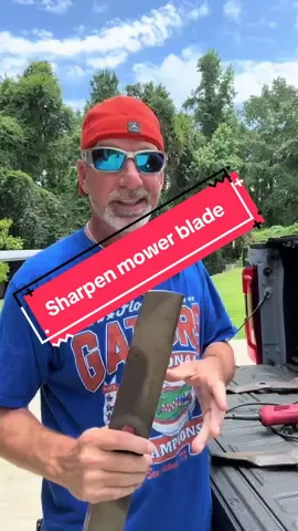 A post by @jmg8tor on TikTok caption: Sharpen mower blades #jmg8tor 