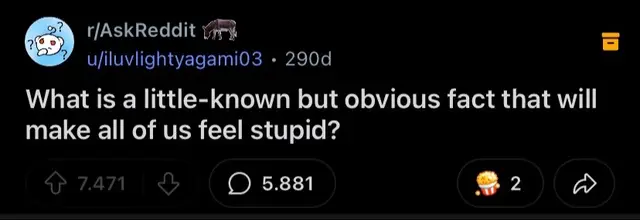 A post by @redditstories3578 on TikTok caption: #reddit #askreddit #redditstories #facts #factsyoudidntknow #trivia