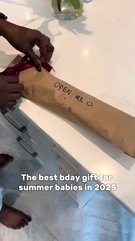 A post by @petitelightts on TikTok caption: summer babies are the best!!🤷🏿‍♂️  #summerbabies ##viral #wrappinggifts #love #summer #summerbabies #couples #petitelights #cute #giftsinsummer #petitelights #birthdaygifts #birthdaygift #summergifts #summergift 