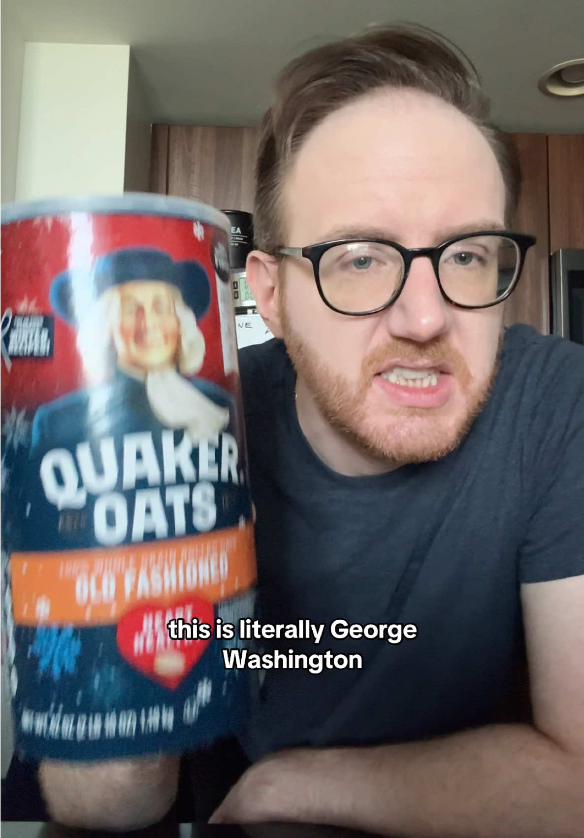 A post by @mattbellassai on TikTok caption: it’s literally George Washington like I’m sorry if you’re not getting it #washington #history #oats 